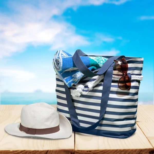 Beach, Bag, Group of Objects. — Stock Photo, Image