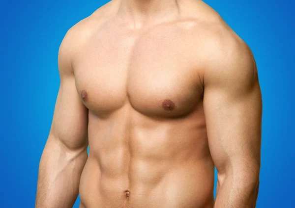 Hombre, Músculo abdominal, Hombre . — Foto de Stock
