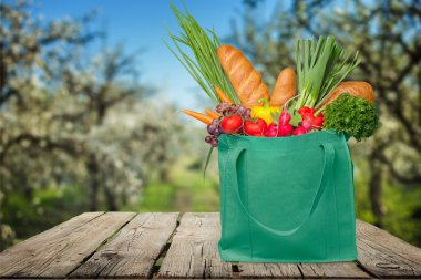 Geri dönüşüm çanta, yiyecek,.