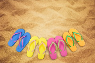 Yaz, Flip-flop, tatil.