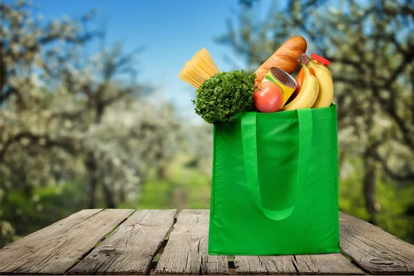 Borsa, Negozi alimentari, Riciclaggio . — Foto Stock