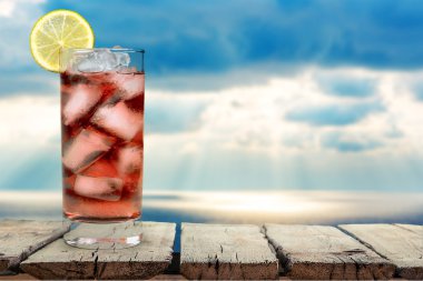 Kokteyl, pembe, içki.