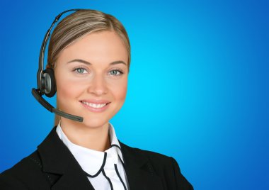 Hizmet, müşteri hizmetleri temsilcisi, kadınlar.