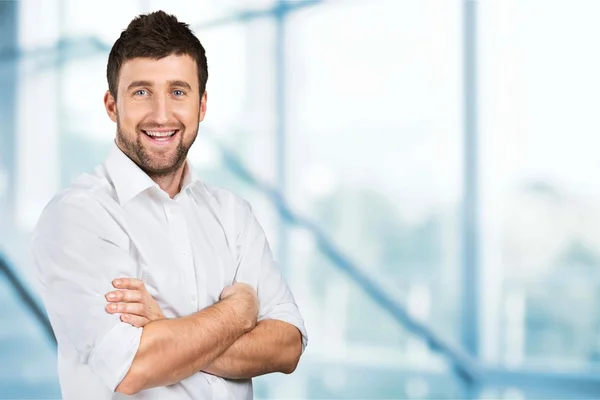 Smile, business, male. — Stock Photo, Image