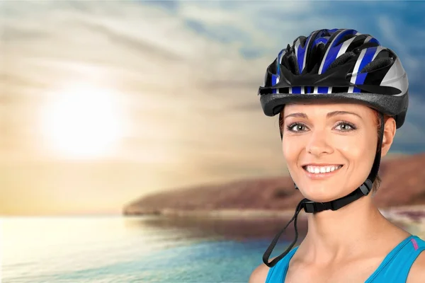 Cycling, Bicycle, Helmet. — Stock Photo, Image