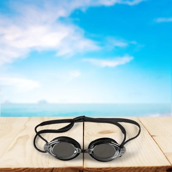 Плавальні окуляри, плавання, ізольовані. — стокове фото