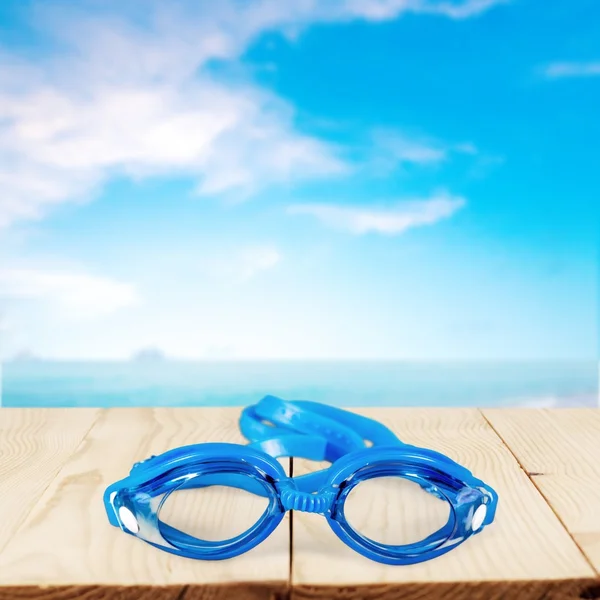 Окуляри для плавання, окуляри, ізольовані . — стокове фото