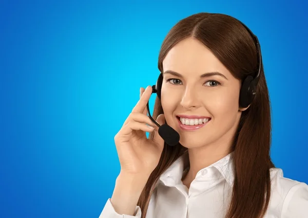 Callcenter, Kundendienstmitarbeiter, Service. — Stockfoto