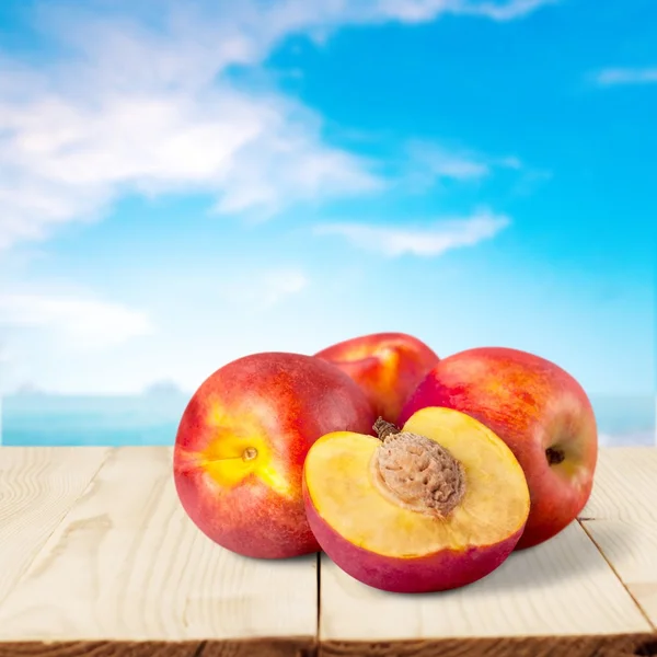 Perzik, Nectarine, Fruit. — Stockfoto