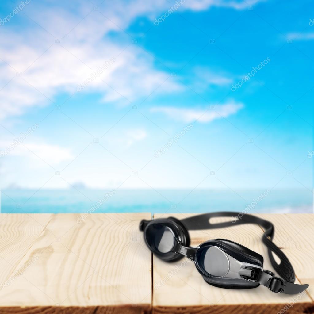 Swimming Goggles, Swimming, Isolated.