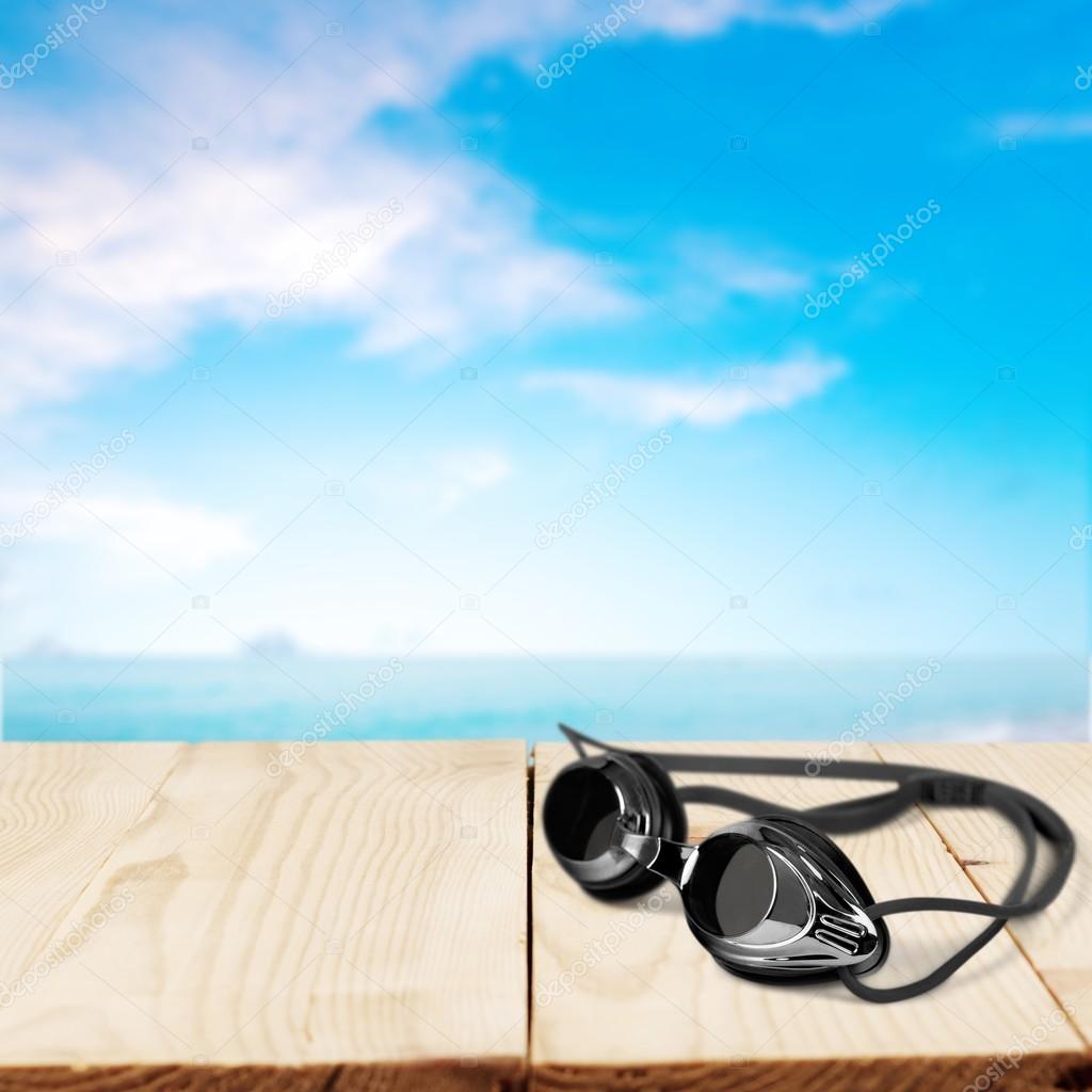 Swimming Goggles, Swimming, Isolated.