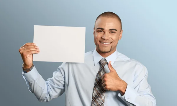 Halten, unterschreiben, Männer. — Stockfoto