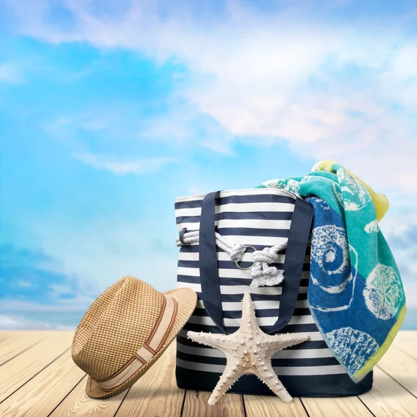 Summer, beach, bag. — Stock Photo, Image