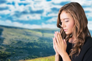 İnsanlar dua, kadınlar,.