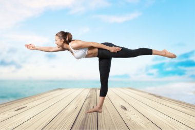 Fitness, yoga, meditasyon, pozisyon.