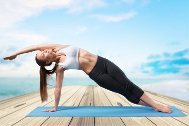 Yoga, toplama, kadınlar.
