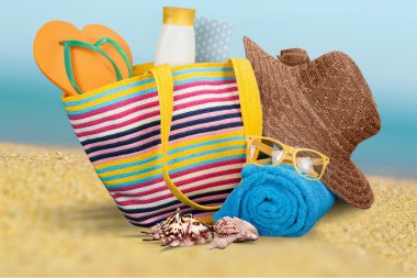 tatil, yaz, plaj çantası.
