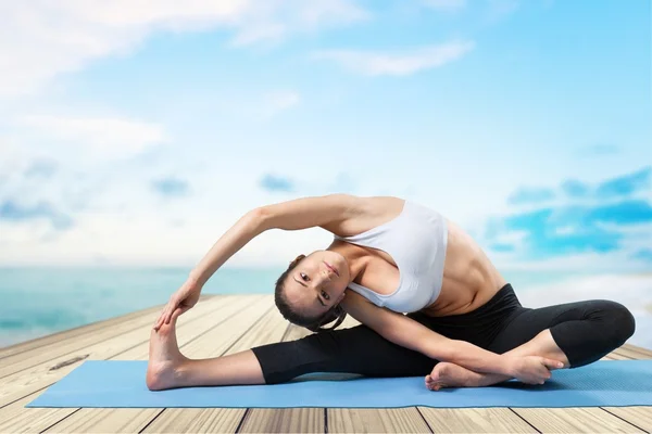 Yoga, collection, women. — Stock Photo, Image