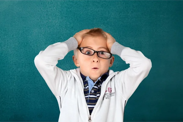 Kind, intelligentie, kleine jongens. — Stockfoto