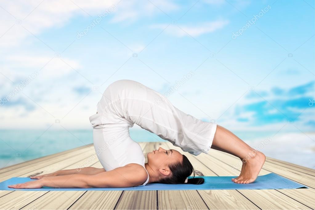 Yoga, Flexibility, Women.