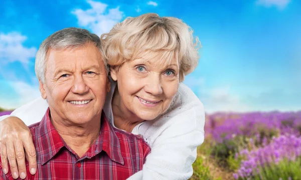 Couple, Smiling, Senior Adult. — Stock Photo, Image