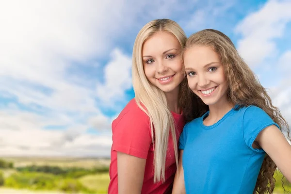 Tonåring, kvinnor, familj. — Stockfoto