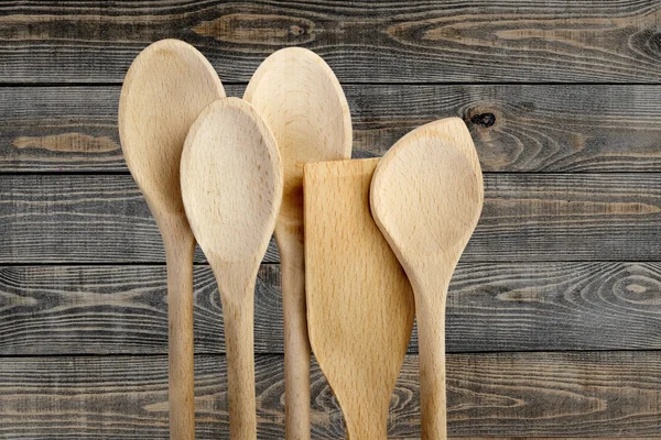 Ξύλινο κουτάλι, κουτάλι, τμήμα Κουζινικά σκεύη. — Φωτογραφία Αρχείου