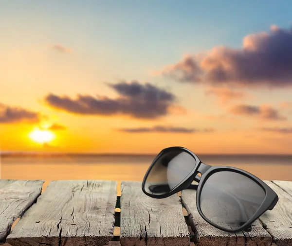 Óculos de sol, branco, visão . — Fotografia de Stock