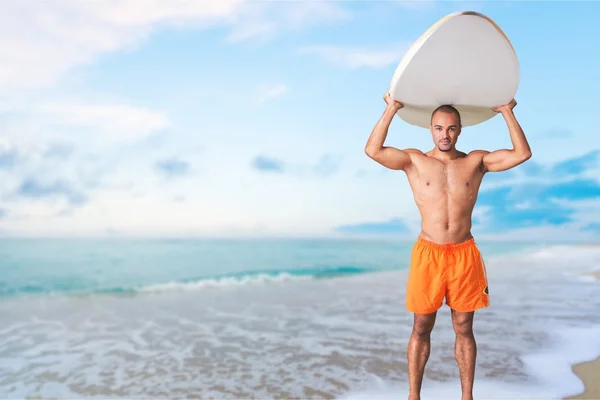 Surfen, Senior volwassene, oude. — Stockfoto