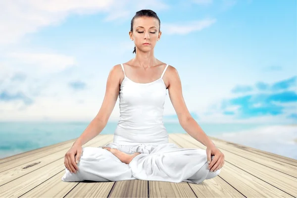 Yoga, Meditação, Zen-like . — Fotografia de Stock