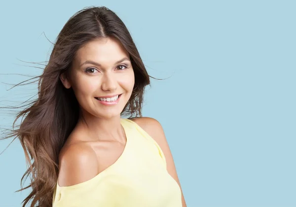 Primavera, mulher, close-up . — Fotografia de Stock