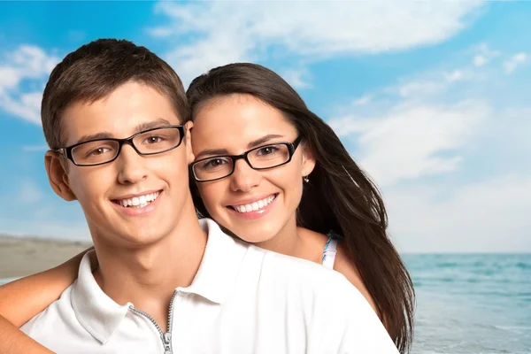 Negro, Pareja, Adolescente . — Foto de Stock