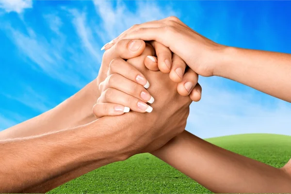 Respect, Human Hand, Togetherness. — Stock Photo, Image