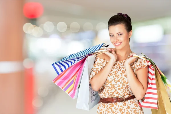 Shopping, Donne, Allegro . — Foto Stock