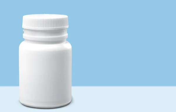 Pill Bottle, Bottle, White. — Stock Photo, Image