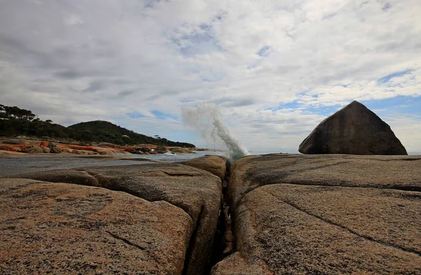 Blåshål Vid Bicheno Tasmanien — Stockfoto