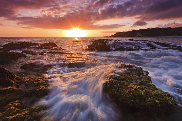 Nascer Sol Praia Neds Ilha Lord Howe — Fotografia de Stock