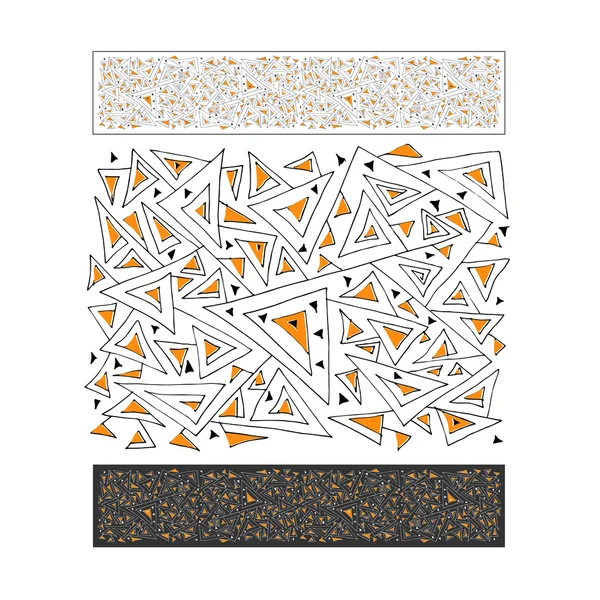 Süsleme - labirent turuncu üçgen ile
