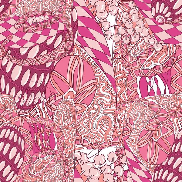 Pembe tonlarda kusursuz soyut desen