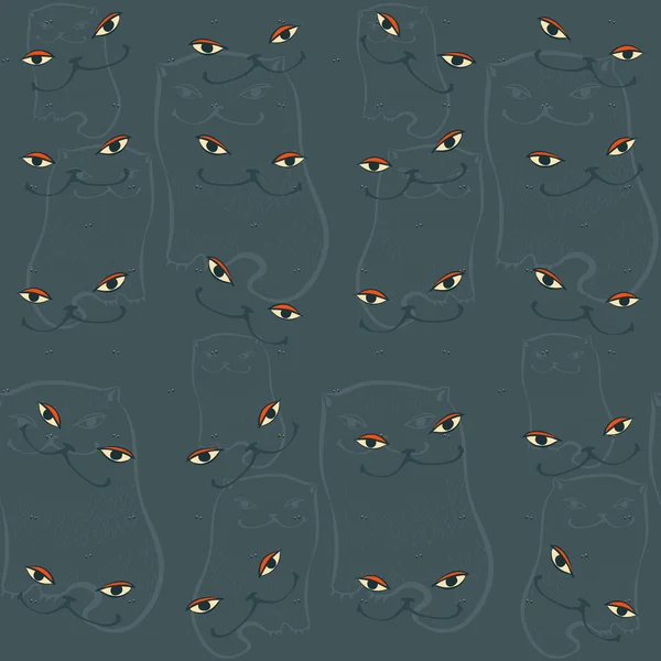 Kedinin gülümsüyor ve gözleri ile Seamless Modeli