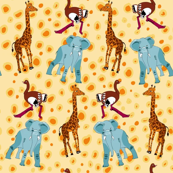 Afrika hayvan seamless modeli