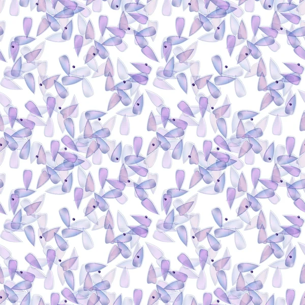 Sorunsuz ihale petal desen mavi ve pembe tonlarında