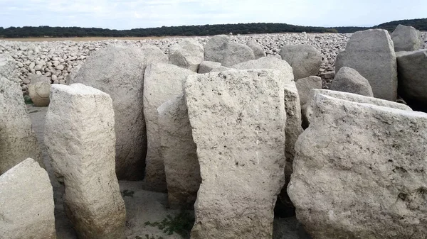 Dolmen Guadalperal Valdecanas Reservoir Peraleda Mata Caceres Extremadura Sommaren 2019 — Stockfoto