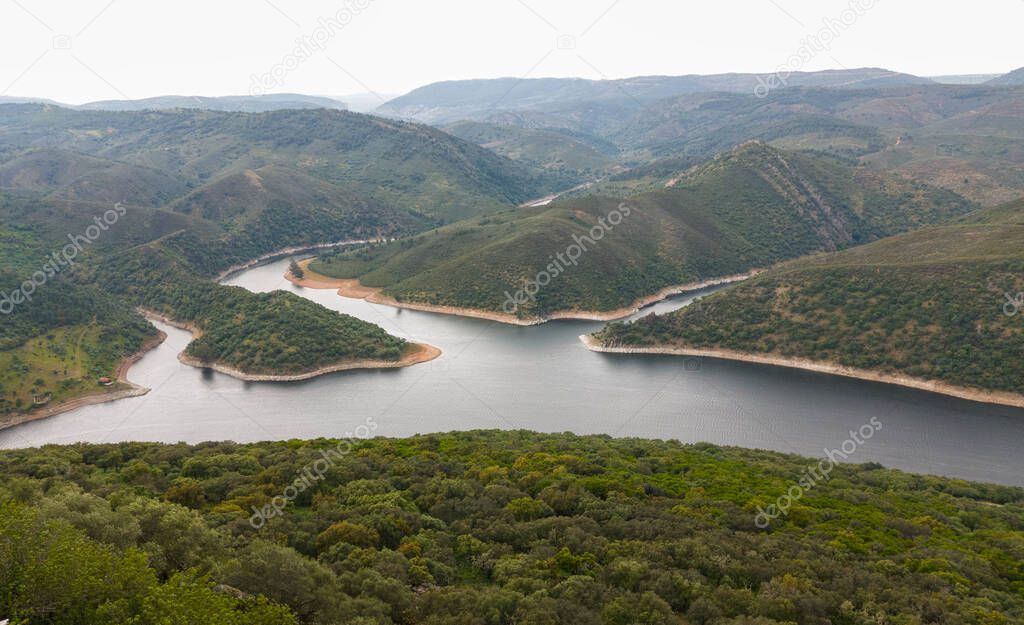View of the Tagus river as it passes through Monfrague