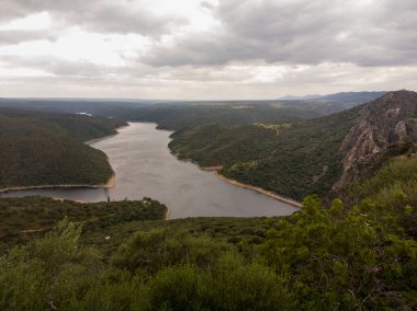 Monfrague, Salto de Gitano, Tagus nehri ile kalenin bakış açısından, İspanya