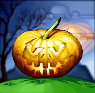 Orman manzarası ile kabak