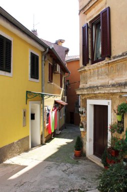 Lovran kasabası ayrıntıları ve simgeleri, Adriyatik kıyıları, Hırvatistan ve Avrupa