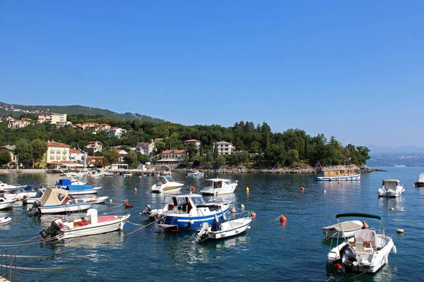 Ika City Details Landmarks Marina Kvarner Bay Adriatic Coast Croacia — Foto de Stock