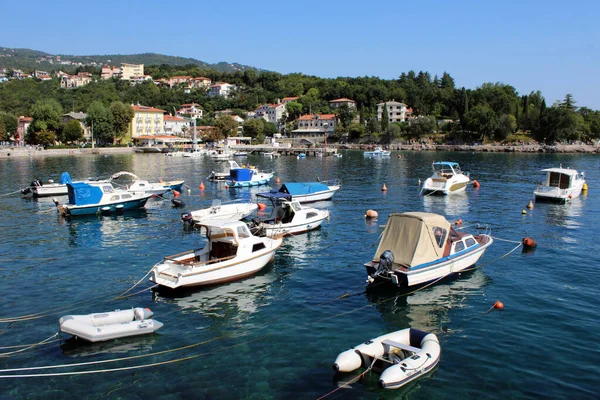Ika City Details Landmarks Marina Kvarner Bay Adriatic Coast Croacia — Foto de Stock