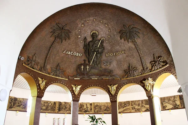 St. Jakobus 'dan. Kilise içi, Kvarner körfezi, Opatija, Hırvatistan, Avrupa